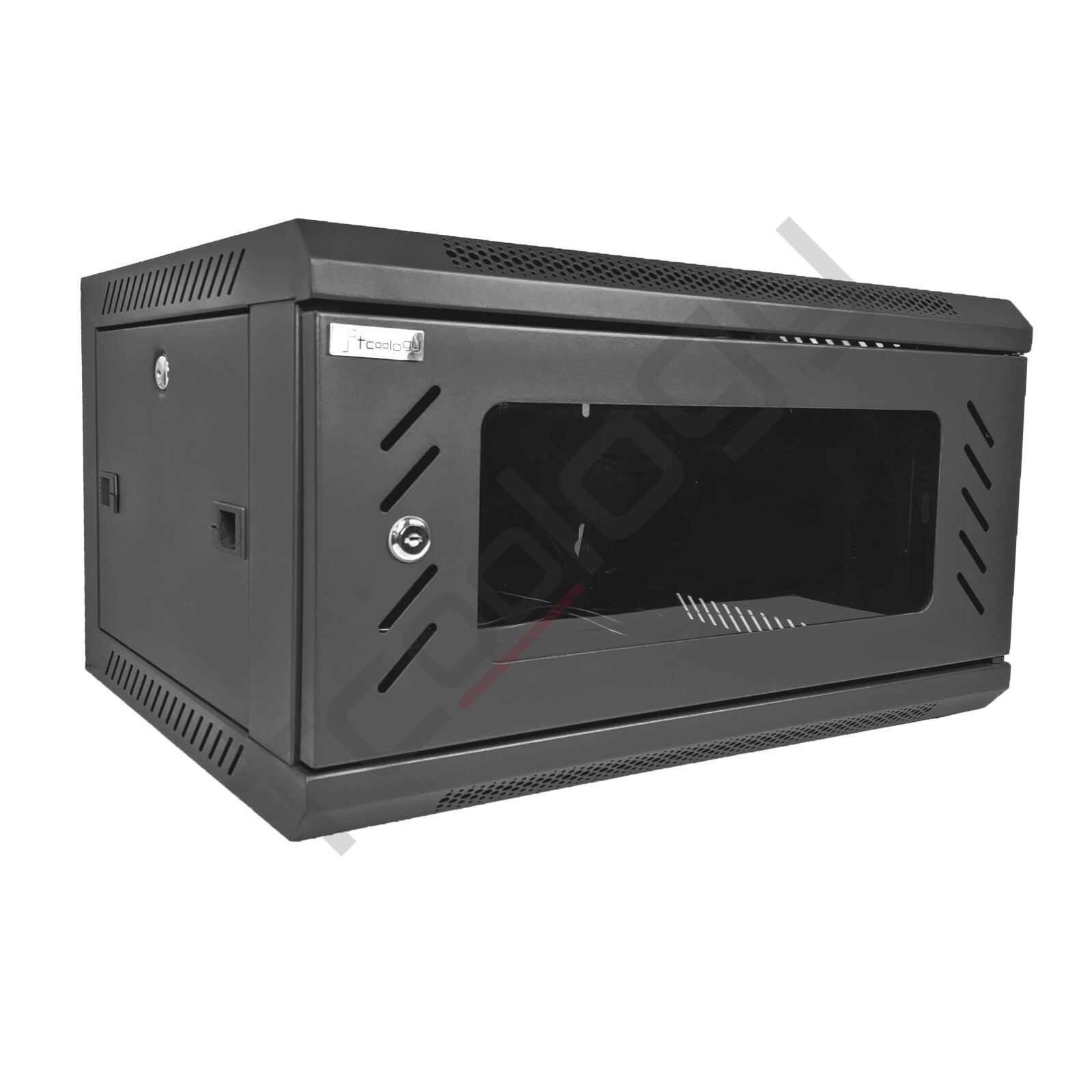 TCoology 4U 19″ Heavy Duty WallMount Server Network Rack Cabinet Fully Assembled