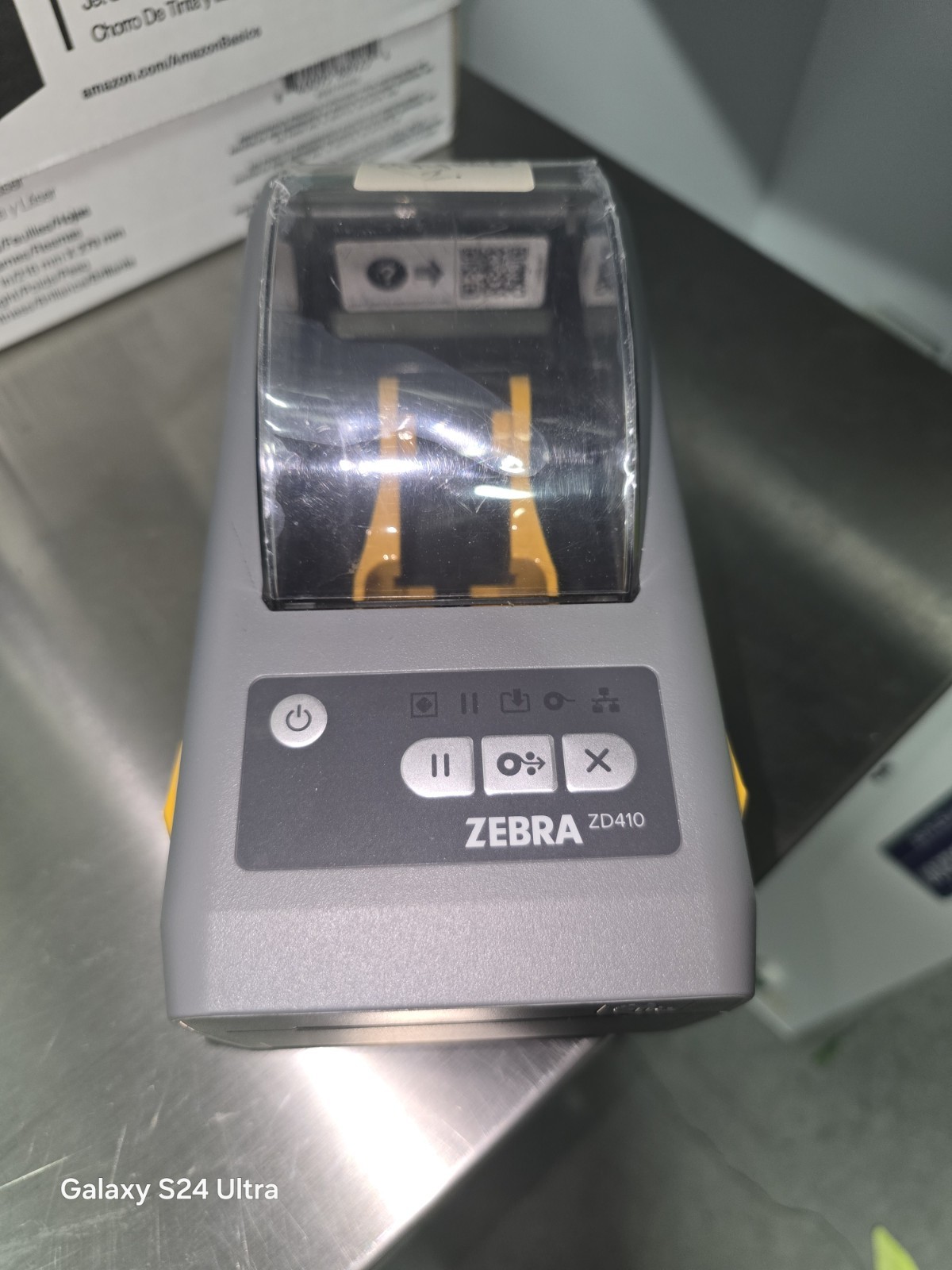 Zebra ZD410 Direct Thermal Label Printer USB Ethernet w/ OEM Power Supply Tested
