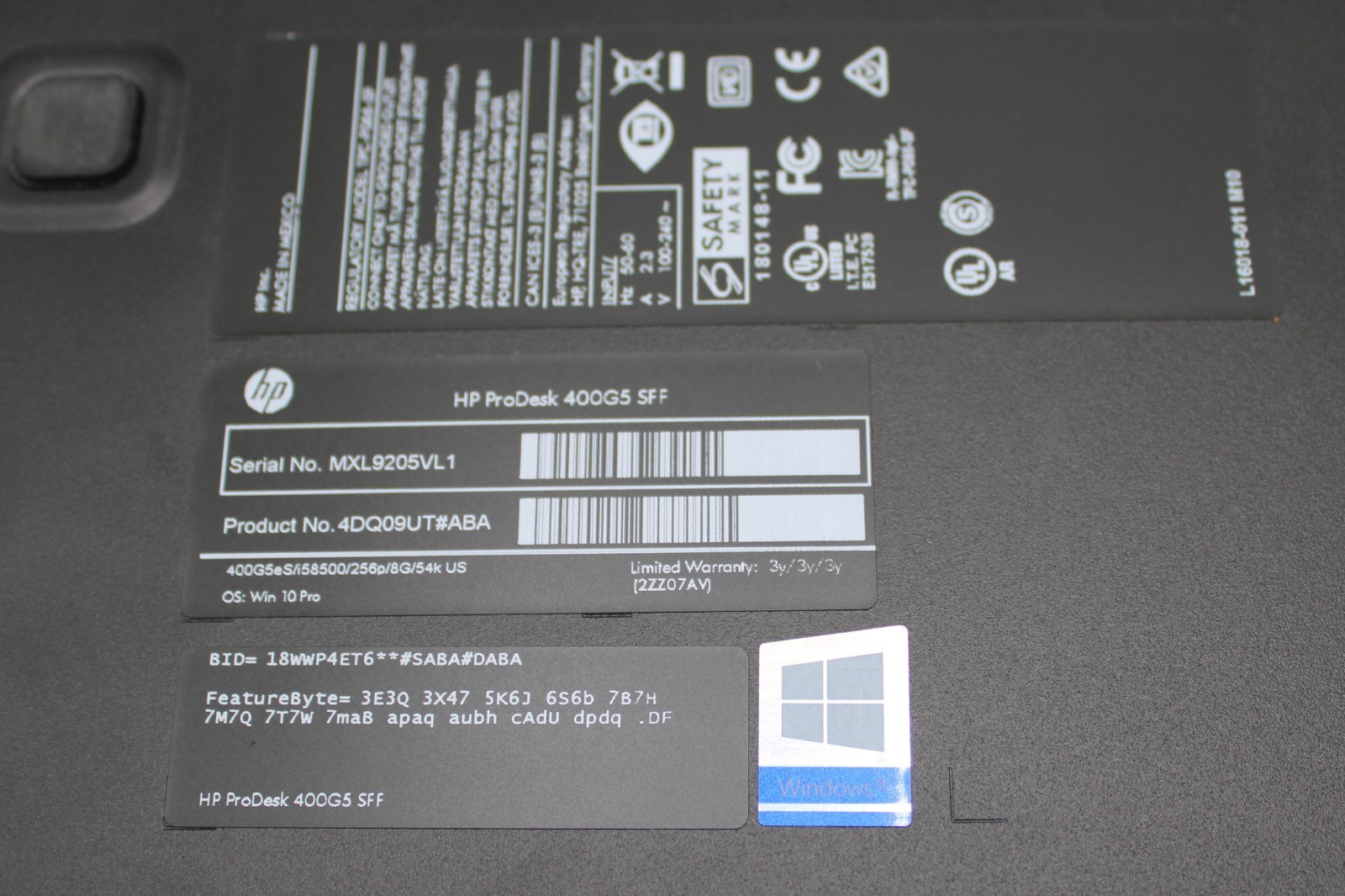 HP ProDesk 400 G5 SFF Desktop PC i5-8500 @ 3.00GHz 8GB RAM 128GB SSD Win 11 Pro