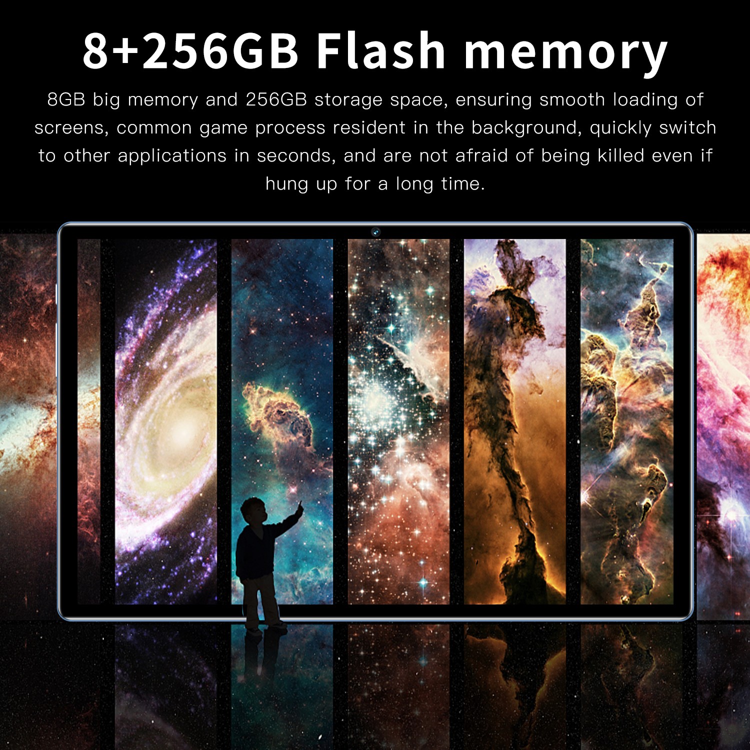 10.1 Inch Android 12 Octa Core Tablet PC 8GB RAM 256GB ROM 1920×1200 HD 8800mAh