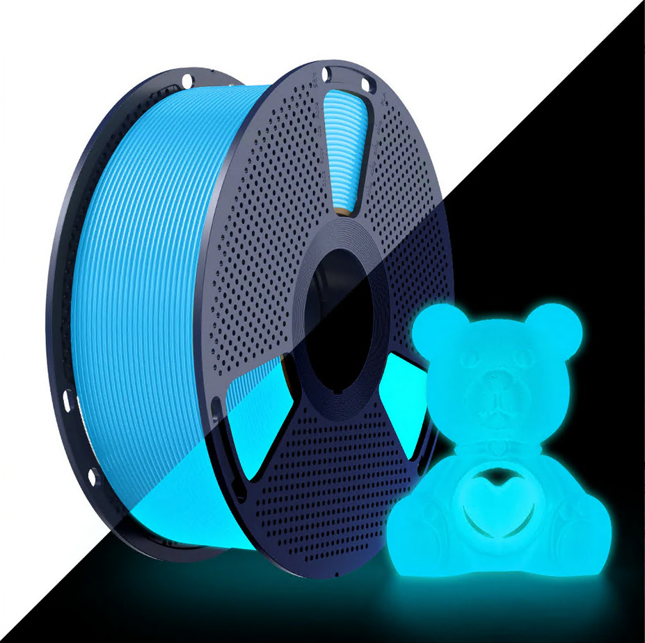 SUNLU 1.75mm PETG Glow In The Dark Filament Luminous PETG For 3D Printer 1KG