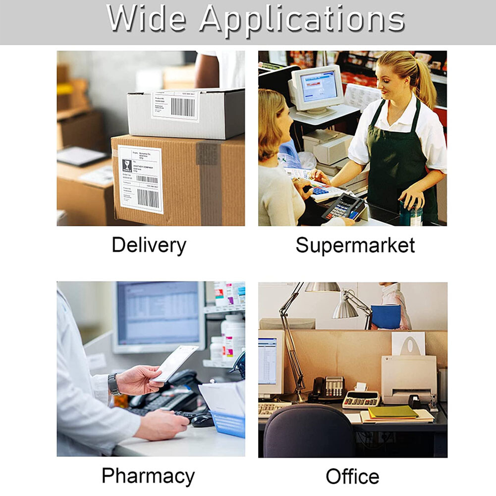 Thermal Shipping Label Holder for 4×6 Rolls Fanfold Label Desktop Label Printer