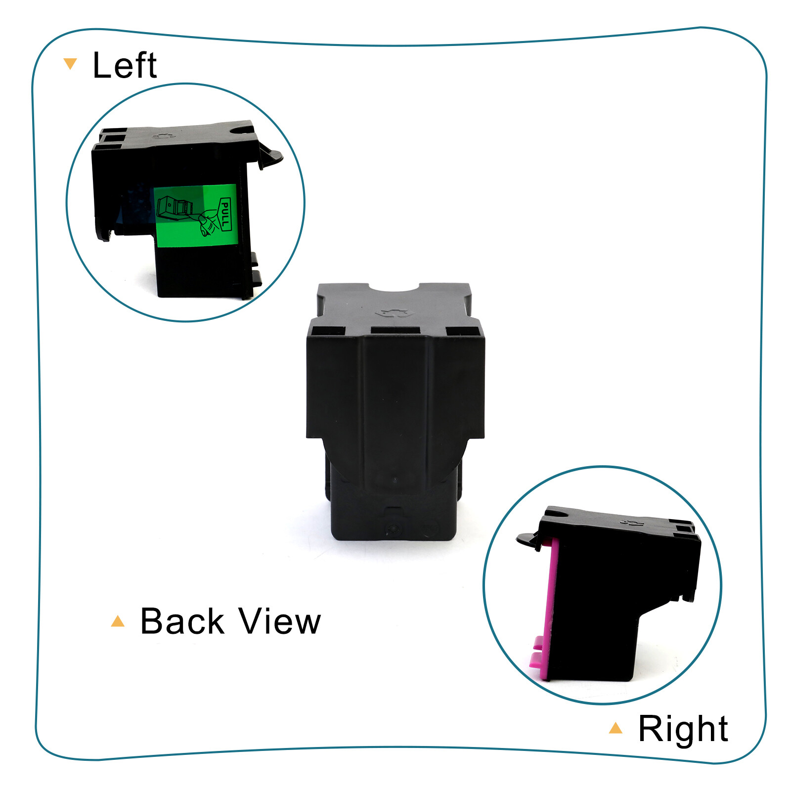 2-PK 64XL Black Ink Cartridge for HP 64 Envy photo 7130 7855 7858 6255 6258