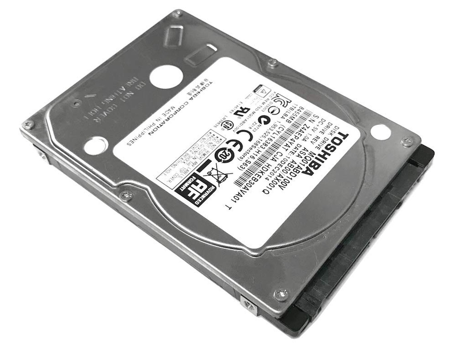 Toshiba 1TB 5400RPM 8MB Cache SATA 3.0Gb/s 2.5 inch Notebook Hard Drive (MQ01…