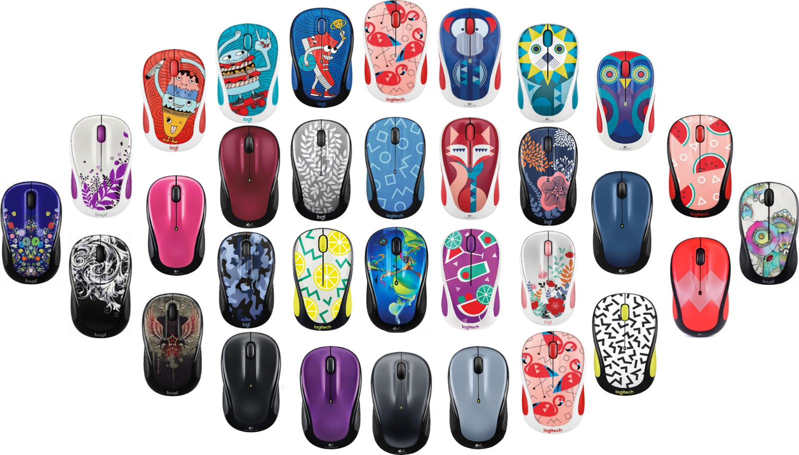 Logitech M325 and M325c Wireless Mouse in Multi-colors choices