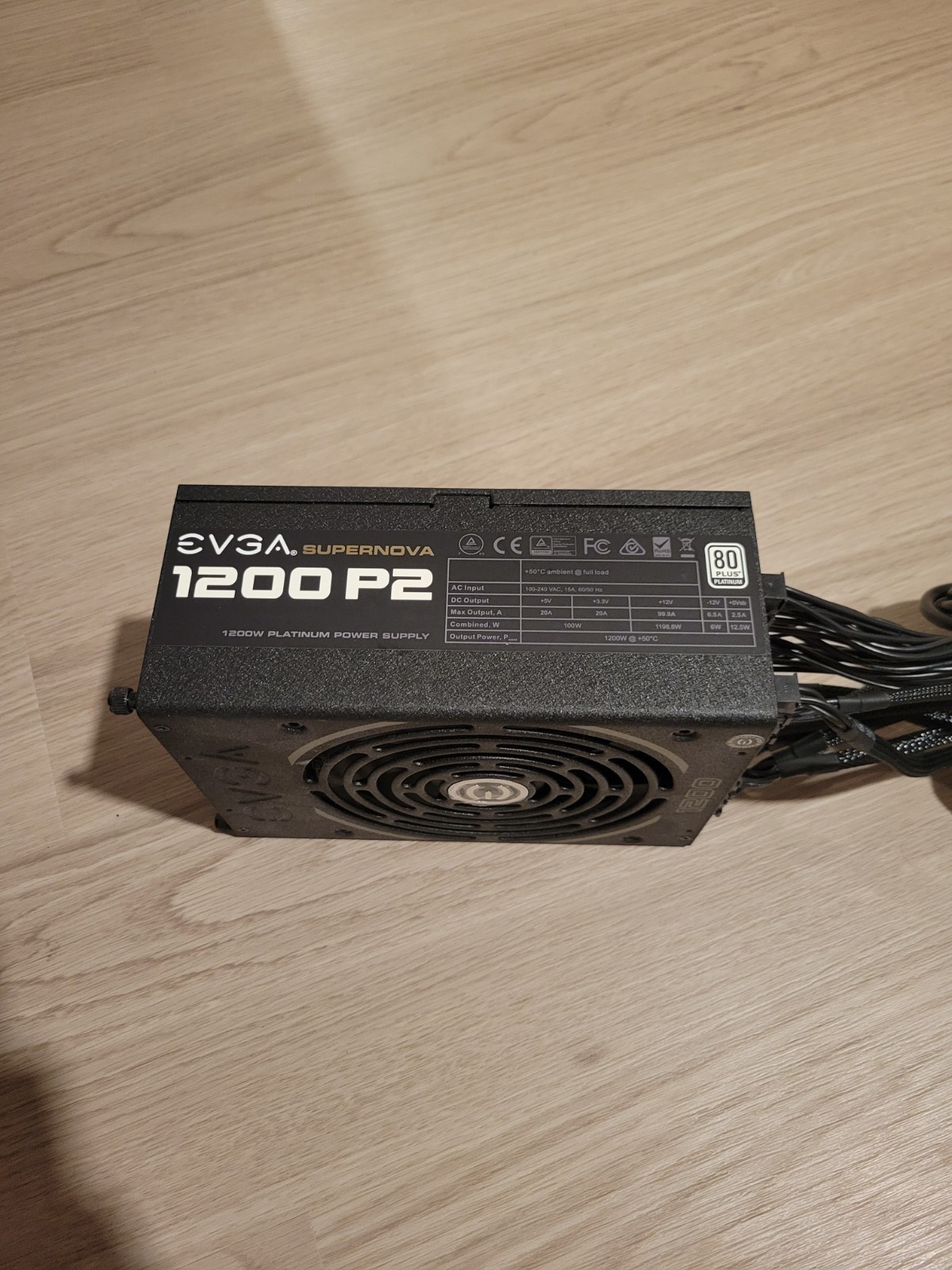 EVGA SuperNOVA 1200-P2 80+ Platinum 1200W Power Supply PSU 220-P2-1200