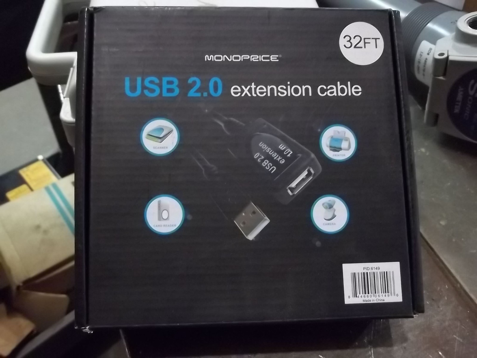 NIB MONOPRICE 6149 USB 2.0 EXTENSION CABLE 32 FT. (WL48-1)
