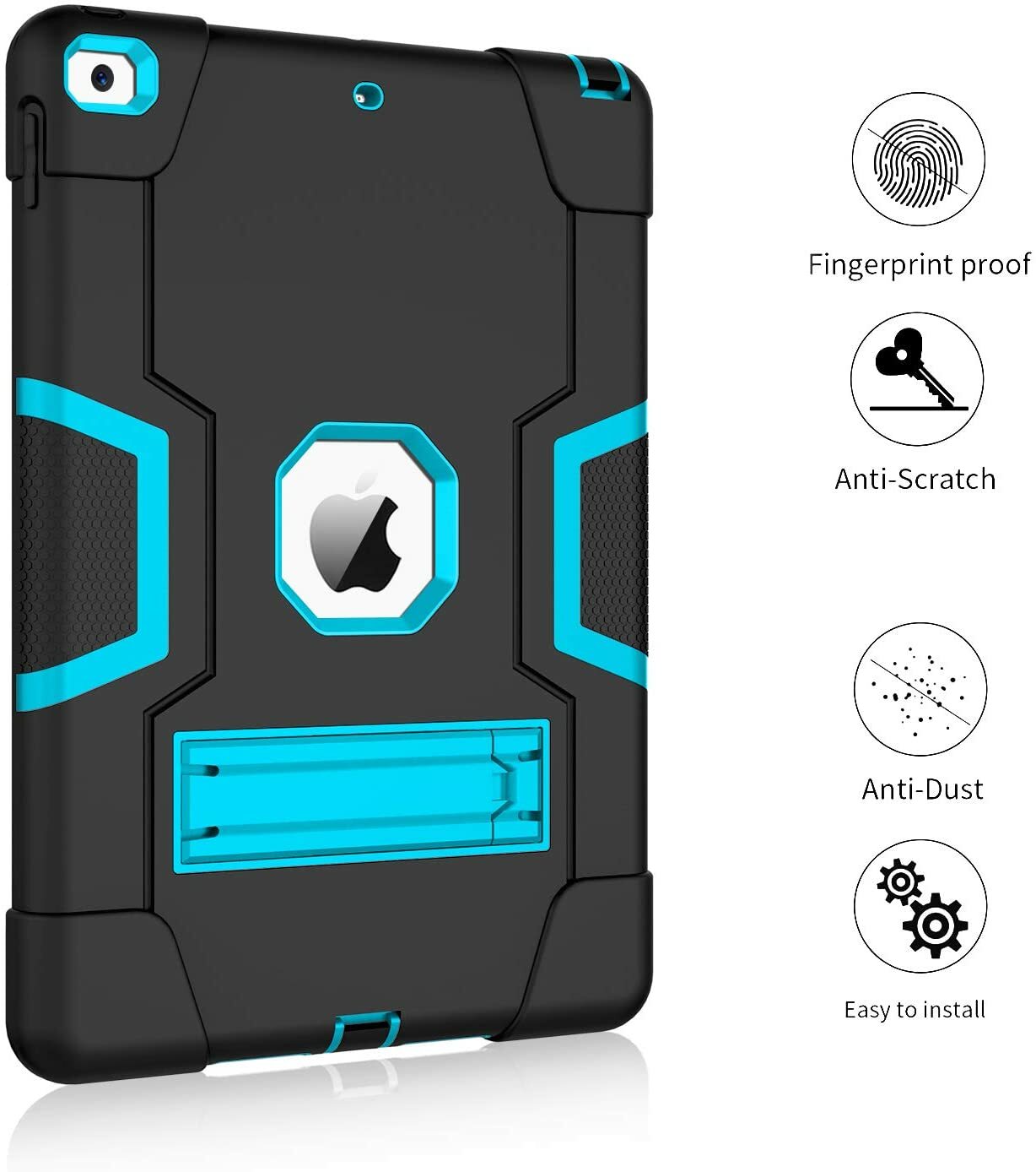 Shockproof Heavy Duty Hard Case Stand Cover for iPad 9th 10.2″ Pro 9.7 Air Mini