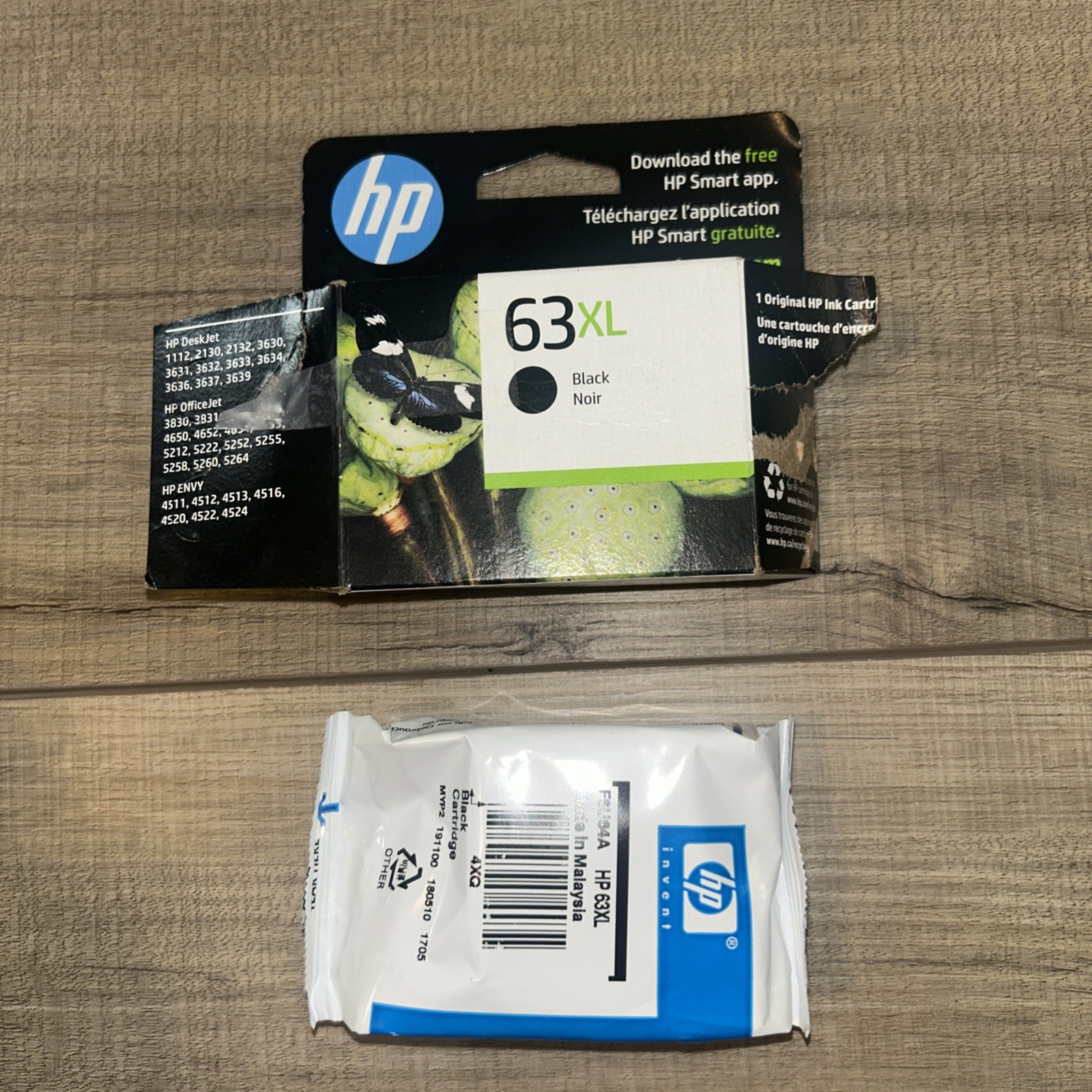 HP 63XL High Yield Black Ink Cartridge F6U64AN Printer Office 2 Genuine