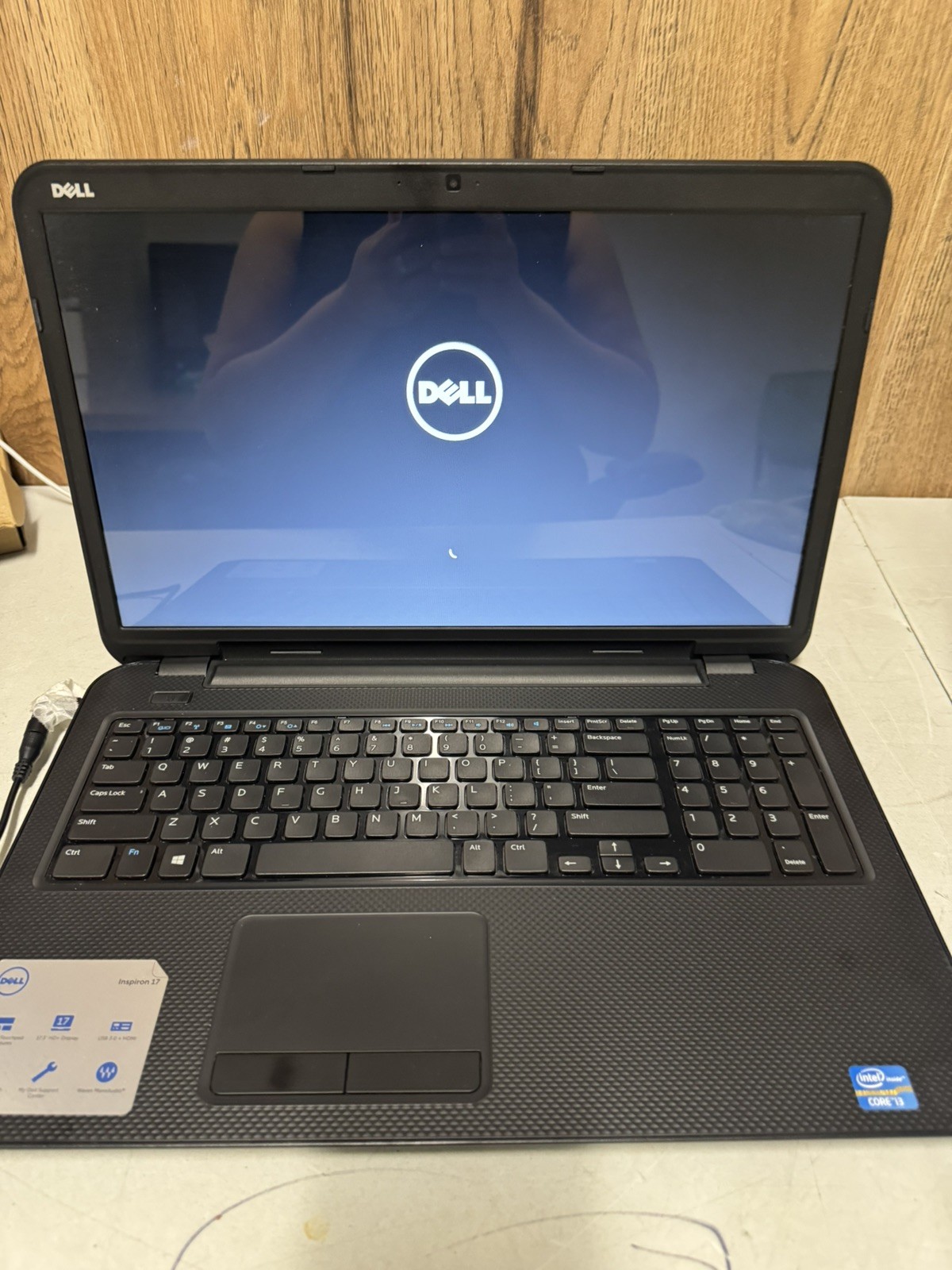 Dell Inspiron 17-3721 17.3” i3-3217U 8GB RAM 128GB SSD Win 11 Pro No Charger