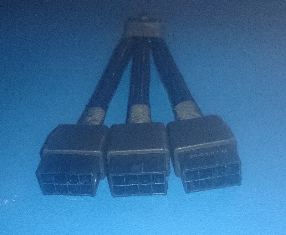 NVIDIA PCIe 12VHPWR 12-pin to 3x PCIe 8-pin Adapter Cable (12CF1-1PW138-30R)