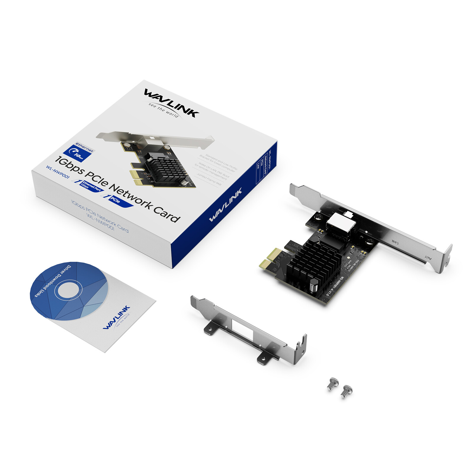 NEW 10000/5000/2500Mbps Base-T PCIe Network Card PCI Express Ethernet Adapter