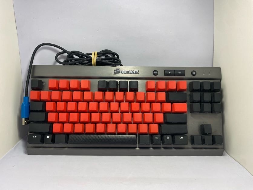 Corsair Vengeance K65 Mechanical Gaming Keyboard Red And Black Keys Tested