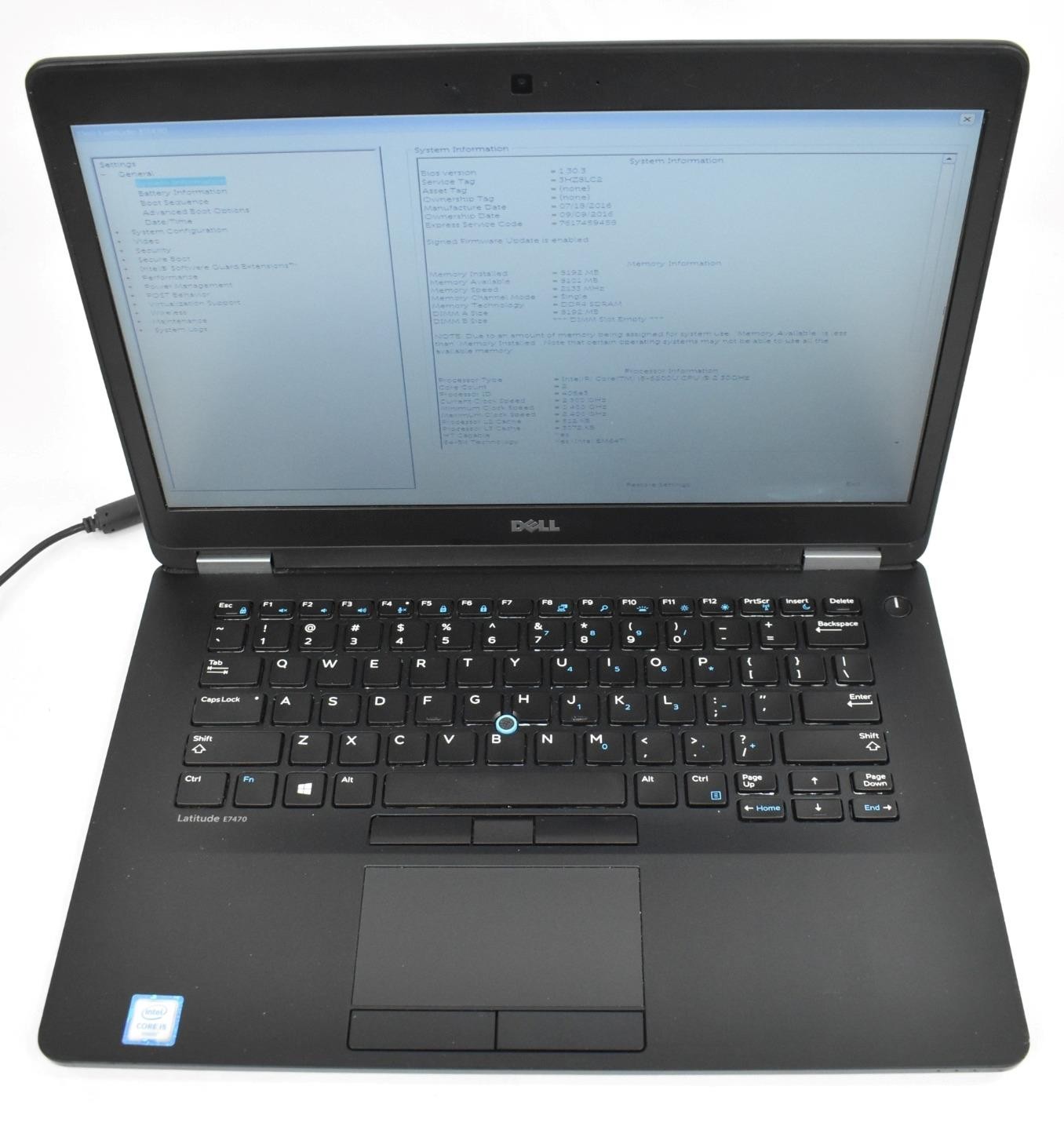 Dell Latitude E7470 Laptop i5-6200U 2.3GHz 8GB No HD No OS 14″ *See Details*