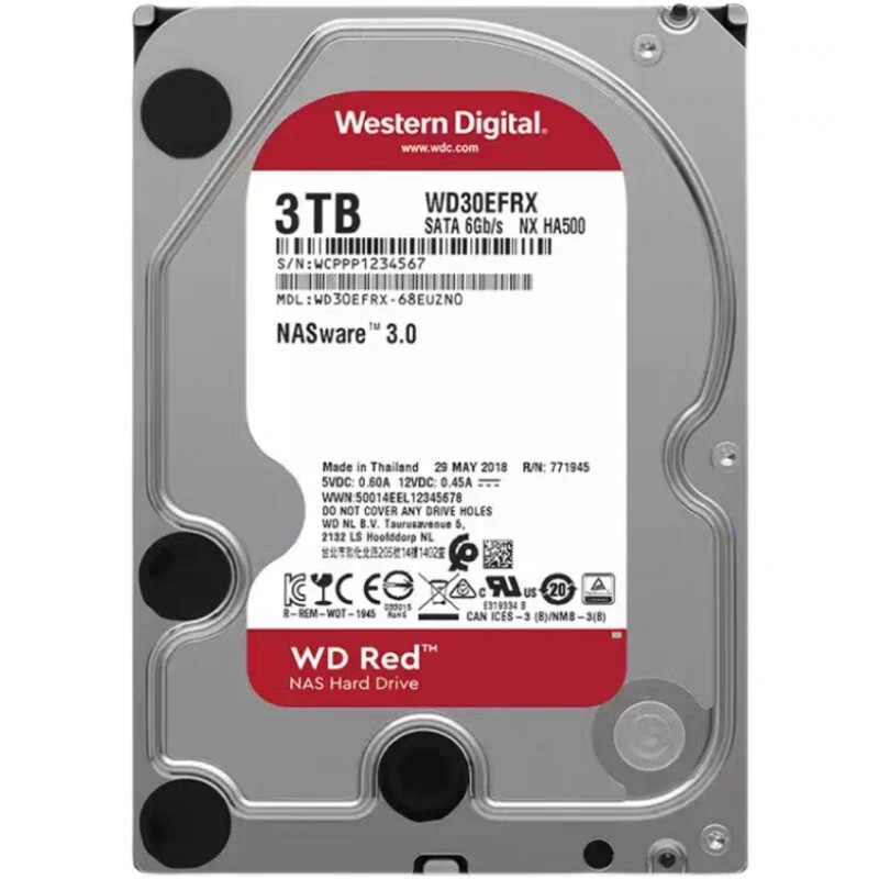 Western Digital 3TB WD30EFRX NASware 5400RPM SATA 3.5″ Internal HDD Hard Drive
