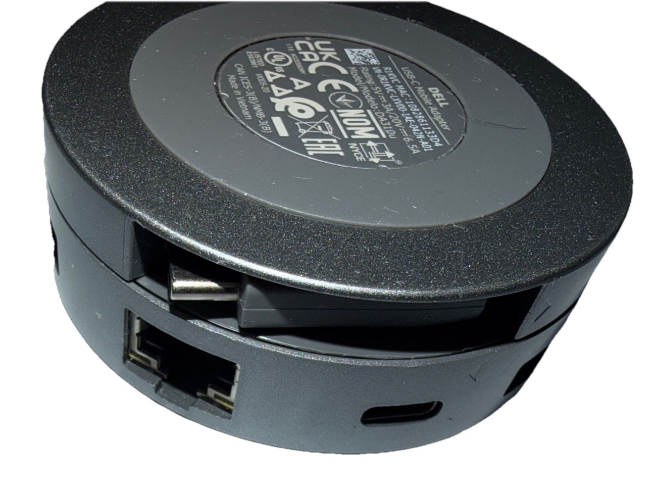 Dell DA310 USB-C 7-in-1 Adapter Hub HDMI DP VGA RJ45 90W 4K