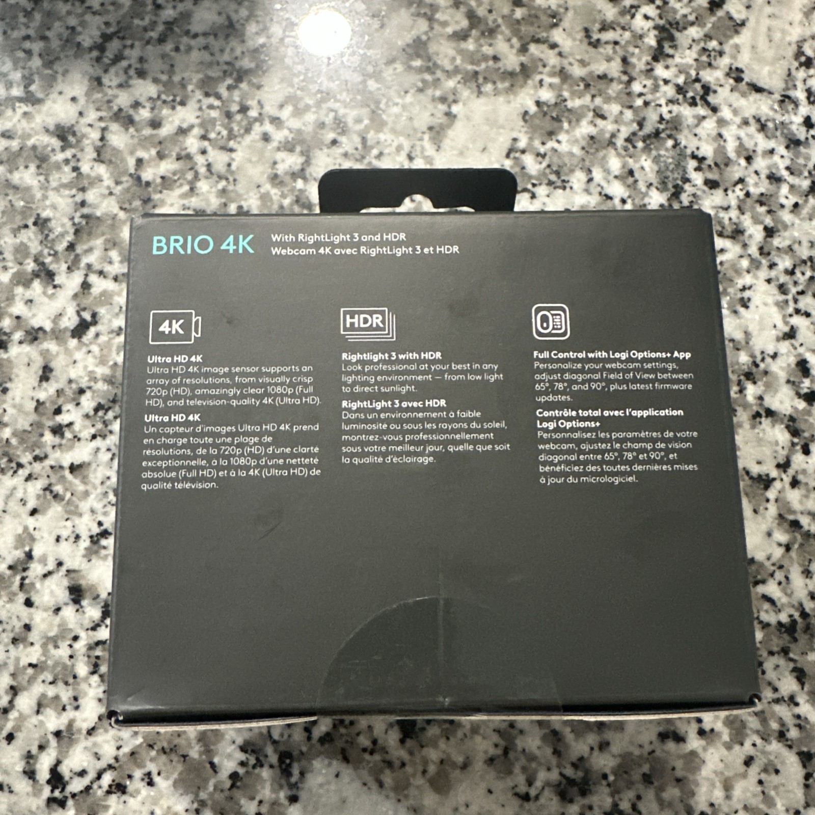 Logitech 4K Pro 4K Webcam Noise-Canceling Mic PC/MAC 960-001390 Sealed Brand New