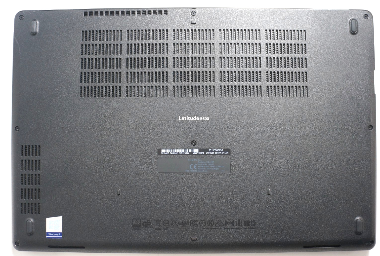 Dell Latitude 5590 Intel Core i7-8650U @1.90GHz 16GB RAM No HD/No OS/No Battery