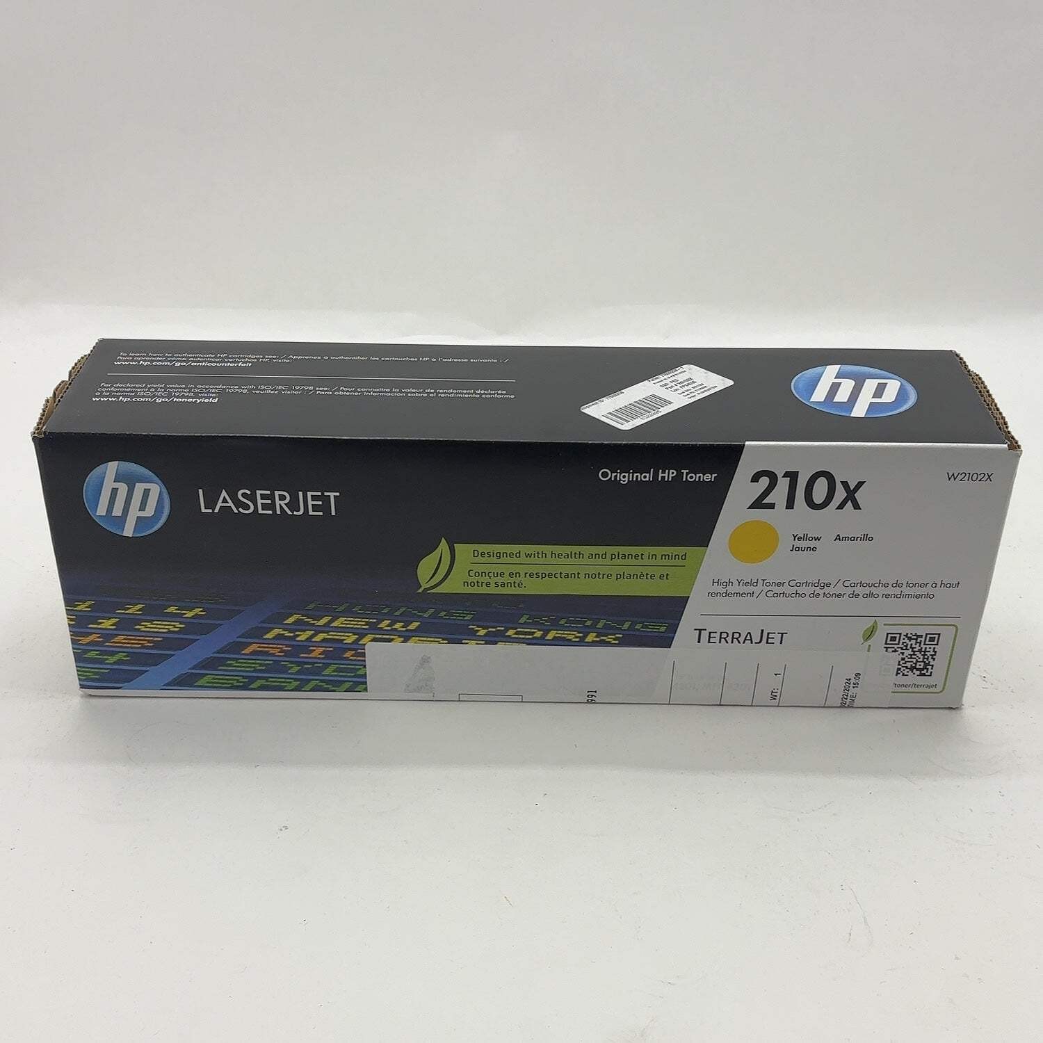 New HP 210X W2102X Yellow High Yield Toner Cartridge