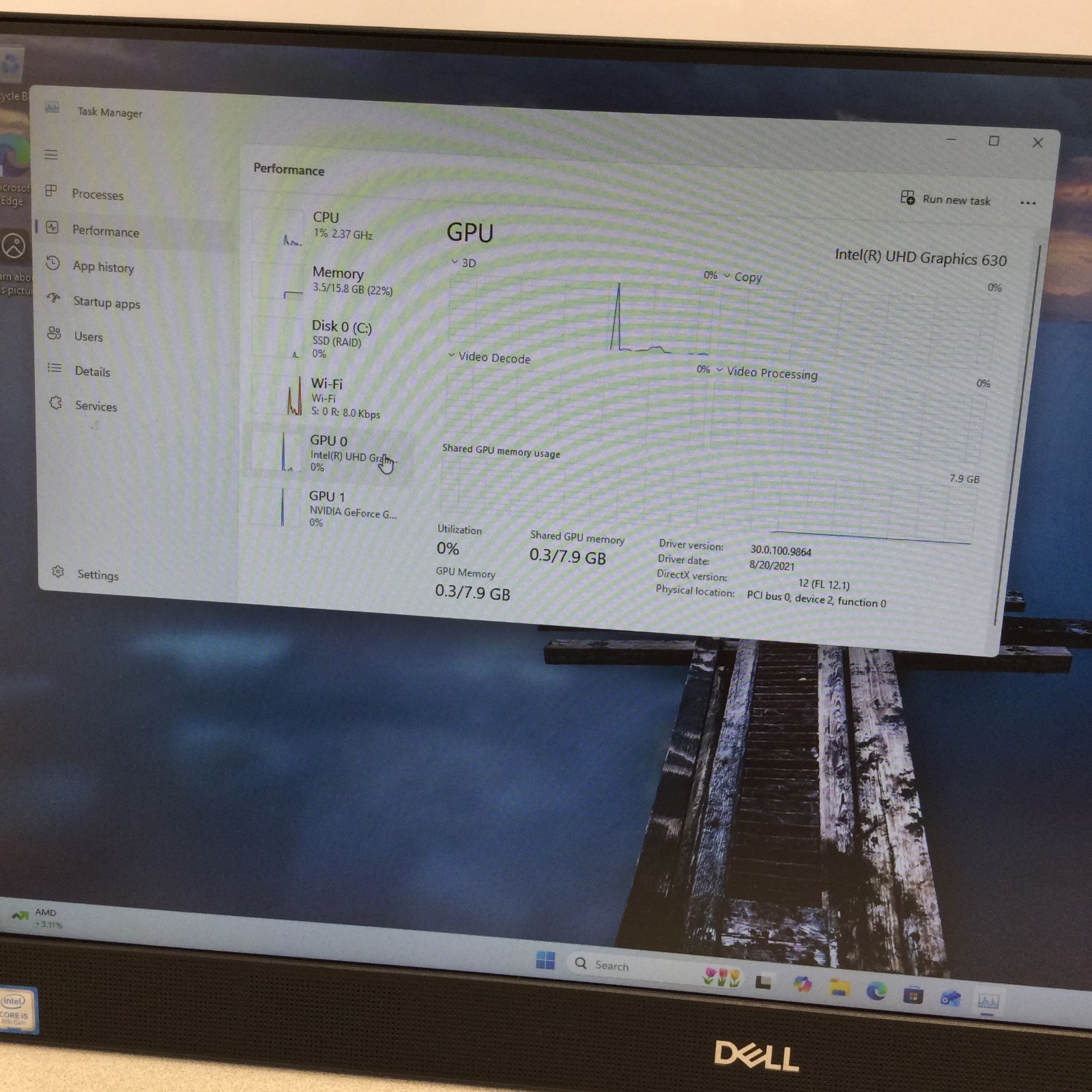 Dell OptiPlex 7460 All-in-One i5-8500 3.00GHz 16GB RAM 256GB SSD /NO STAND/24”