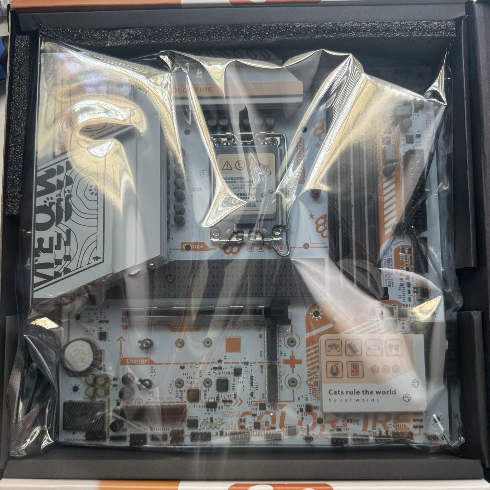 Colorfire B760M Meow Wi-Fi D5 Orange Cat (Brand New)