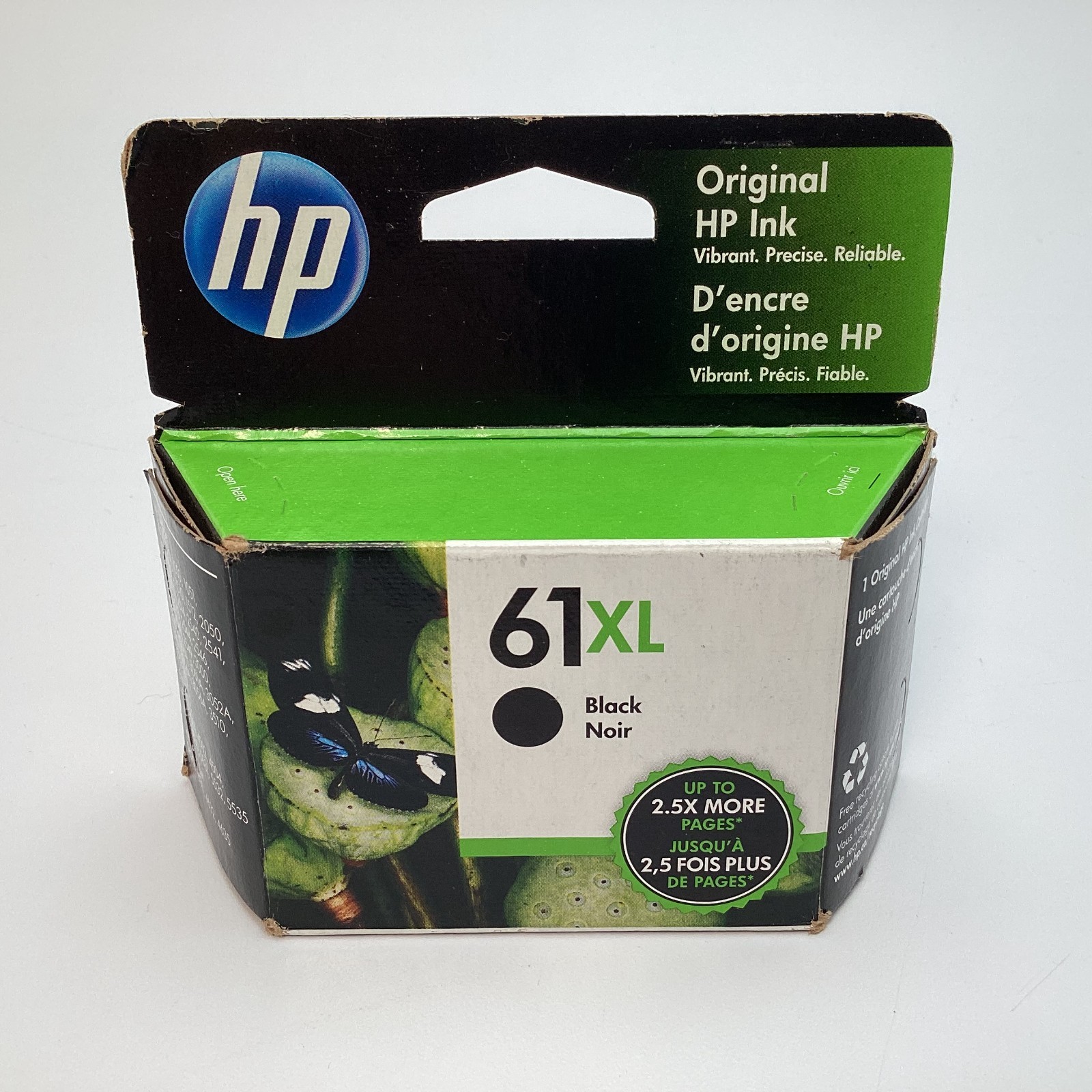 HP 61XL (CH563WN) Original High Yield Black Ink Cartridge – EXPIRED JUL 2023