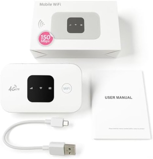 Lightweight Portable Internet Router with SIM Compatibility for Home/Travel