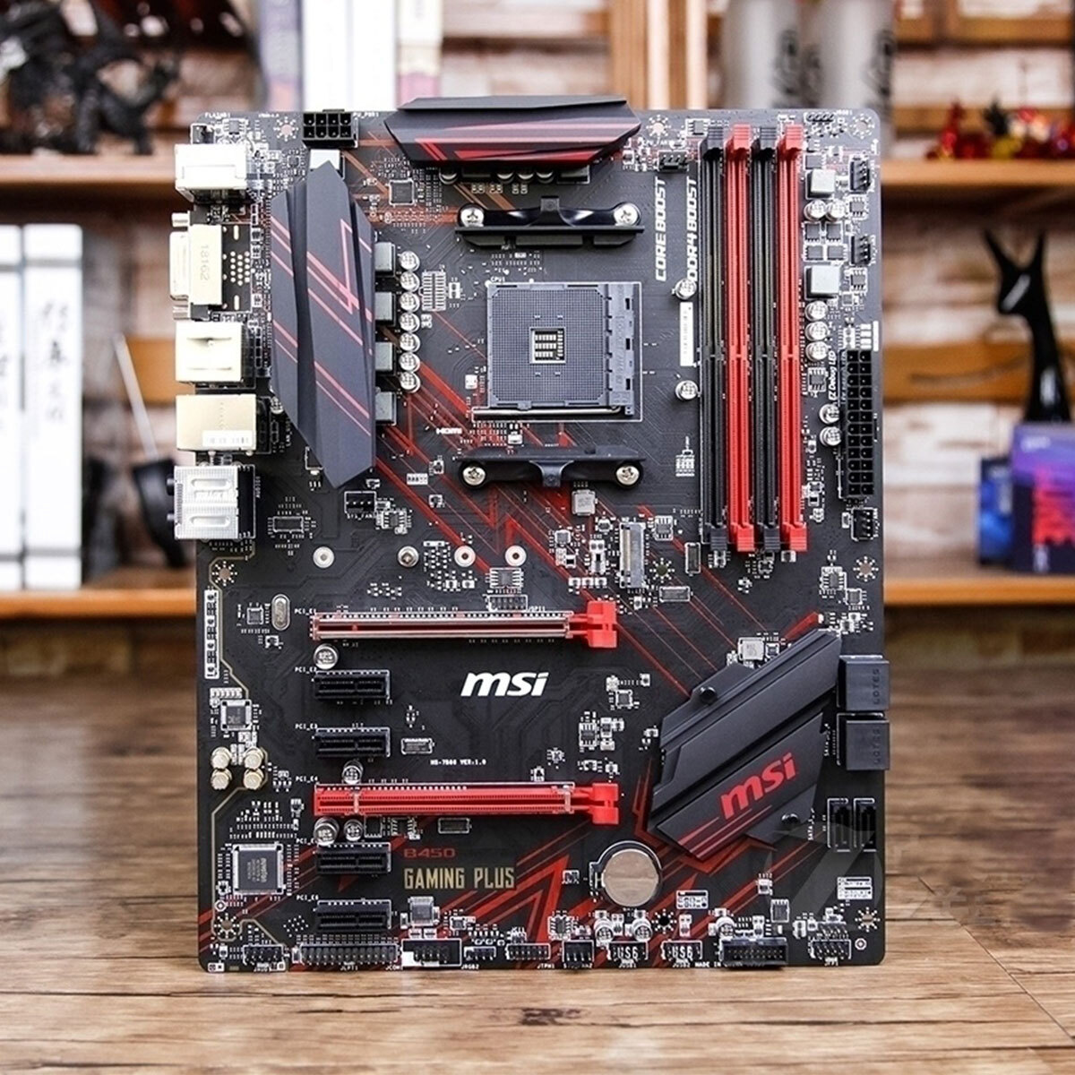MSI B450 Gaming PLUS Motherboard Socket AM4 DDR4 SATA III PS/2 On-Board Audio
