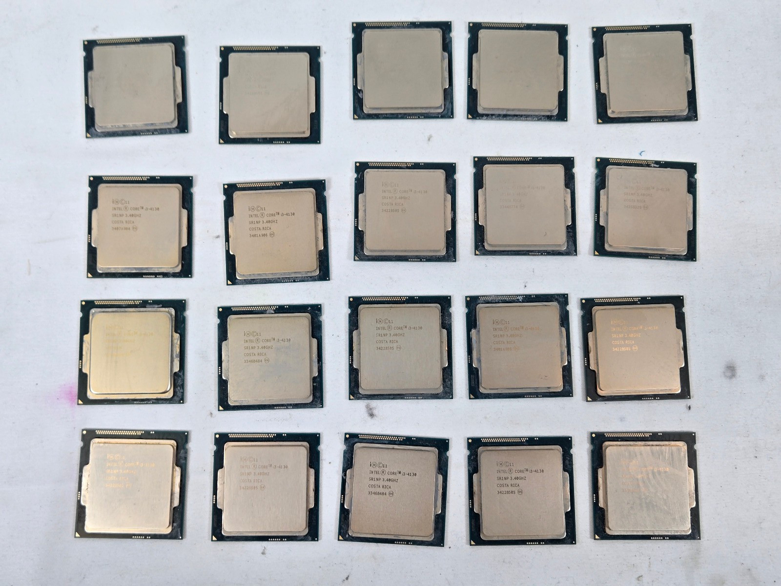 Lot of 20 Intel Core i3-4130 SNR1P CPU Processors 2 Cores 4 Threads 3.40GHz
