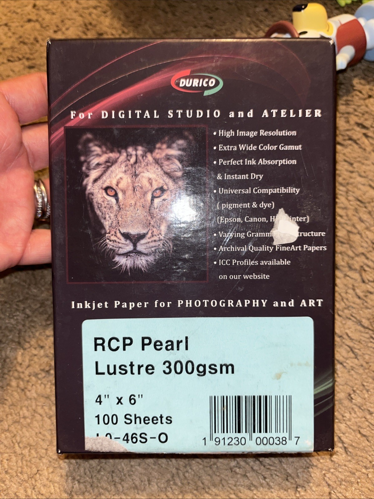 DURICO RCP Pearl Lustre 300gsm 4×6” For Digital Studio & Atelier