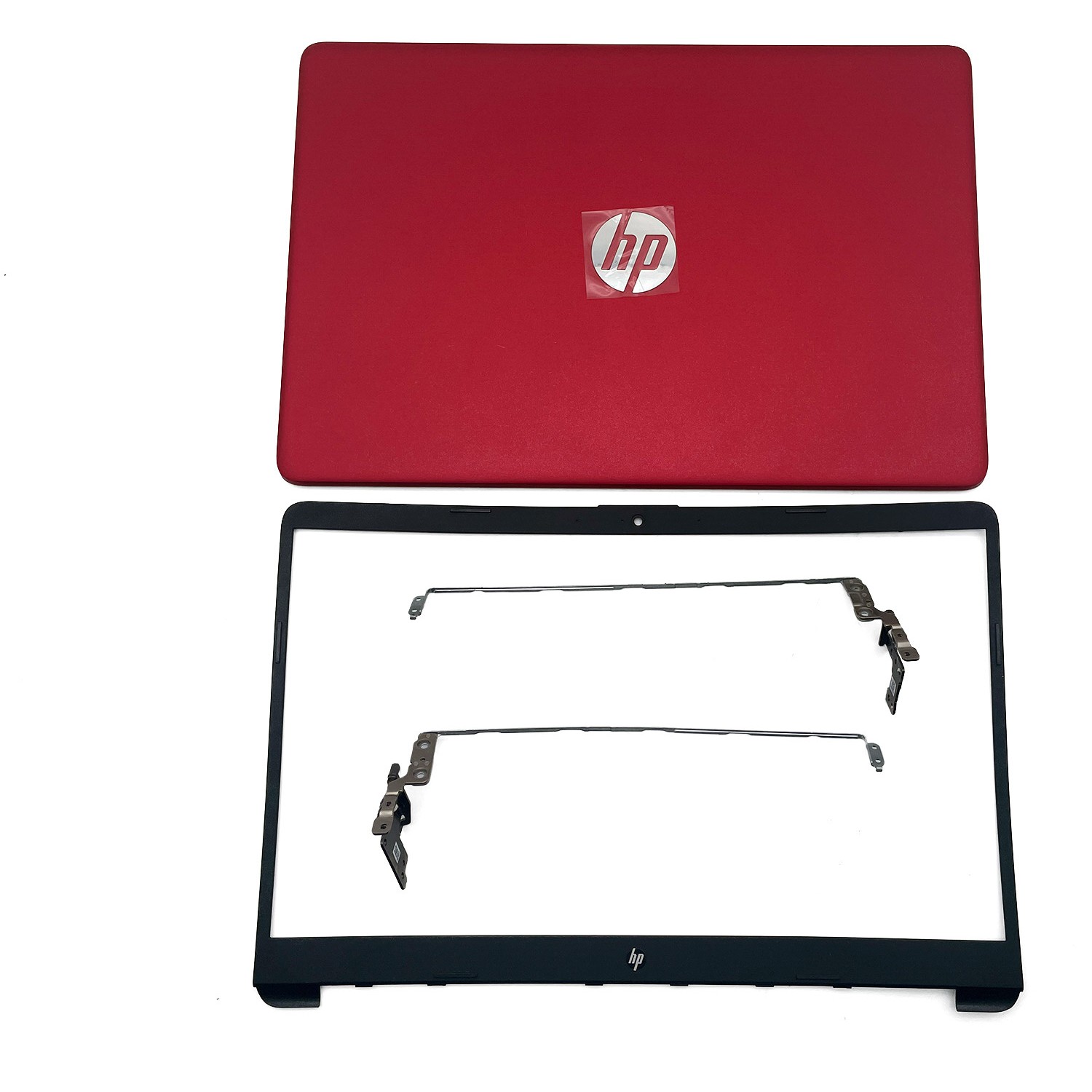 For HP 15-dw0081wm 15-dw0083wm 15-dw0000 Top Back Cover Lid & Hinges &Bezel Red