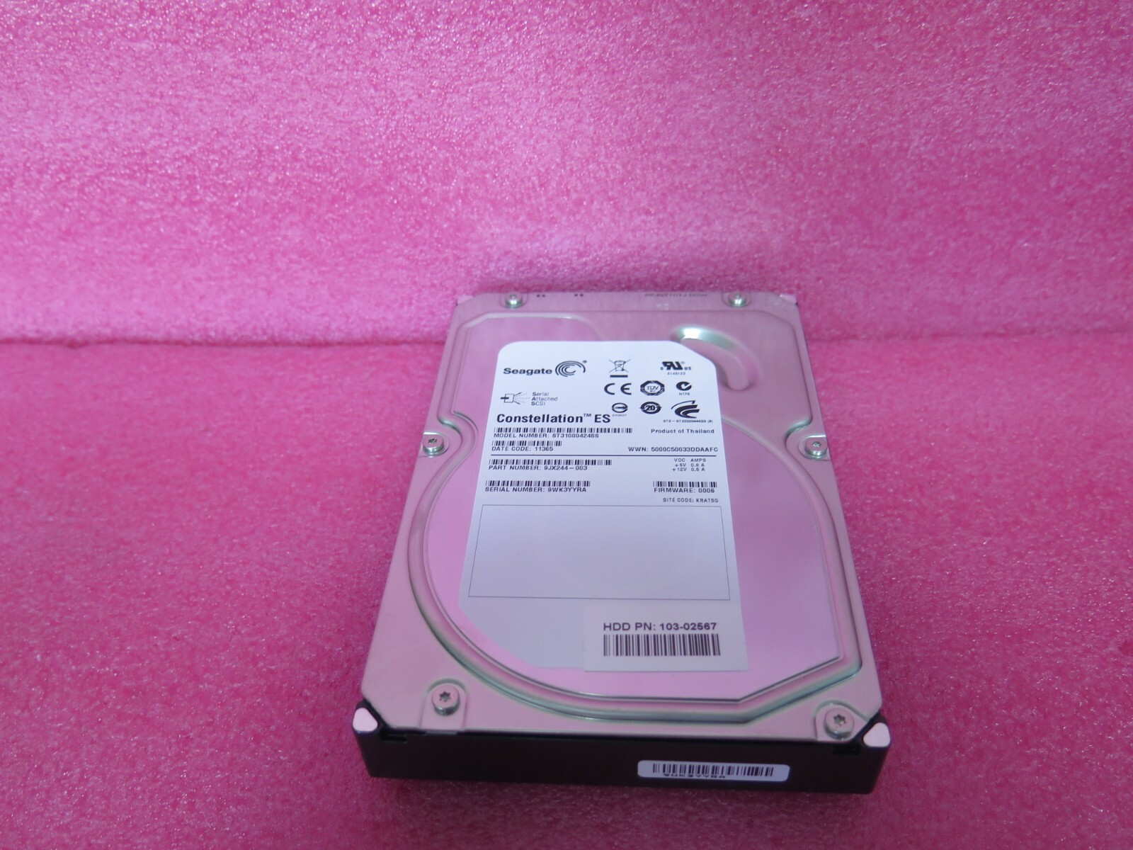 Seagate Constellation ES 1TB 7.2K SAS Hard Drive ST31000424SS