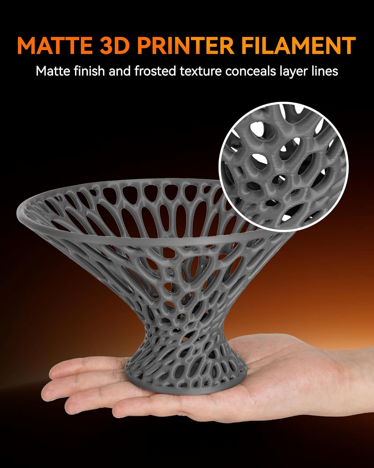 🔥【Buy 6 Get 4 Free,Add 10】TECBEARS PETG/PLA/PLA+ Matte 3D Printer Filament 1KG