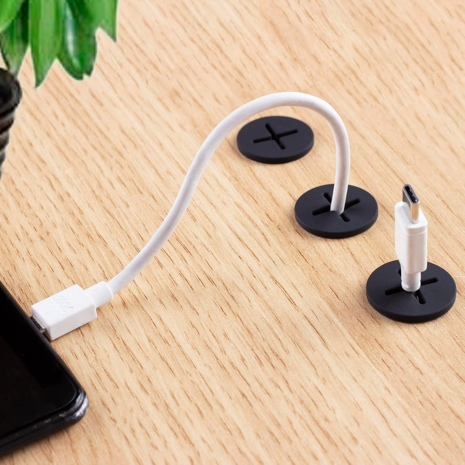 6 PCS 1 Inch Flexible Silicone Cable Grommets – Dust-Resistant Wire Pass Through