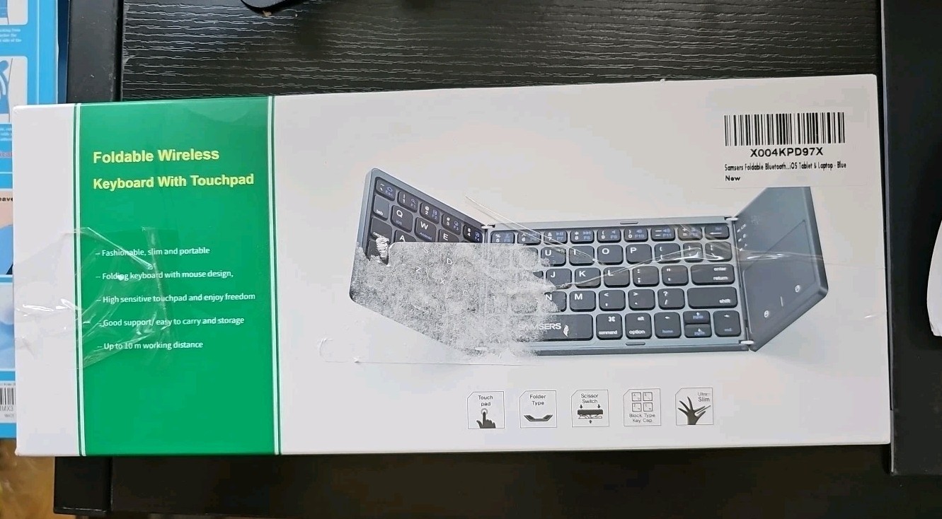 Samsers Foldable Keyboard and Mouse Combo iOS, Windows, Android, Mac OS devices