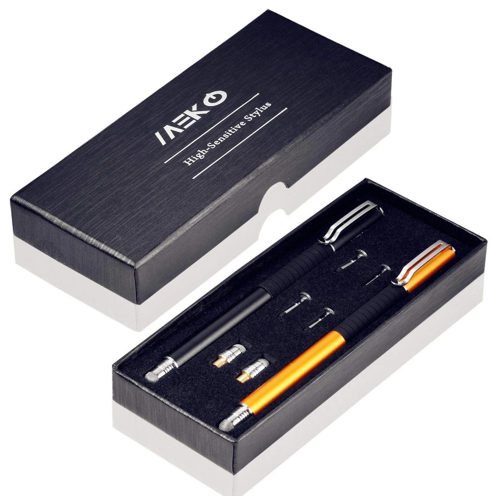 2 Pcs, 2 in 1 Precision Series, Disc Stylus Styli Bundle Black Gold