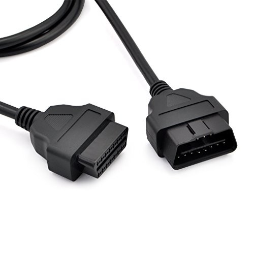 5ft 150cm 1.5M-II2 16 Pin Auto Car Male to Female Extension Cable OBD