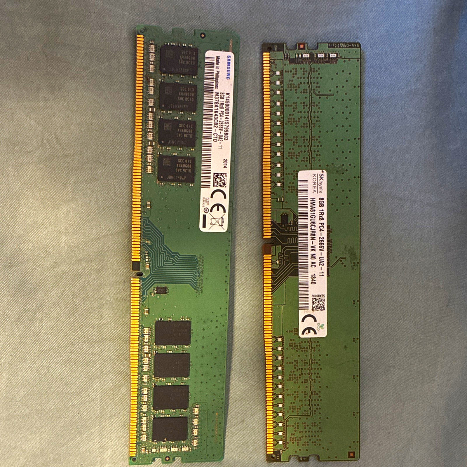 Samsung 16GB (2x8GB) DDR4-2666 PC4-21300 288-Pin DIMM Non-ECC Unbuffered