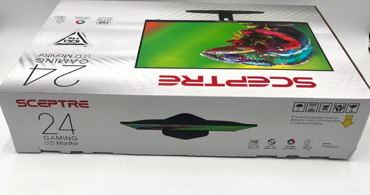 Sceptre | 24″ Gaming Monitor | 100Hz | 1ms | DisplayPort | HDMI x2 | FreeSync