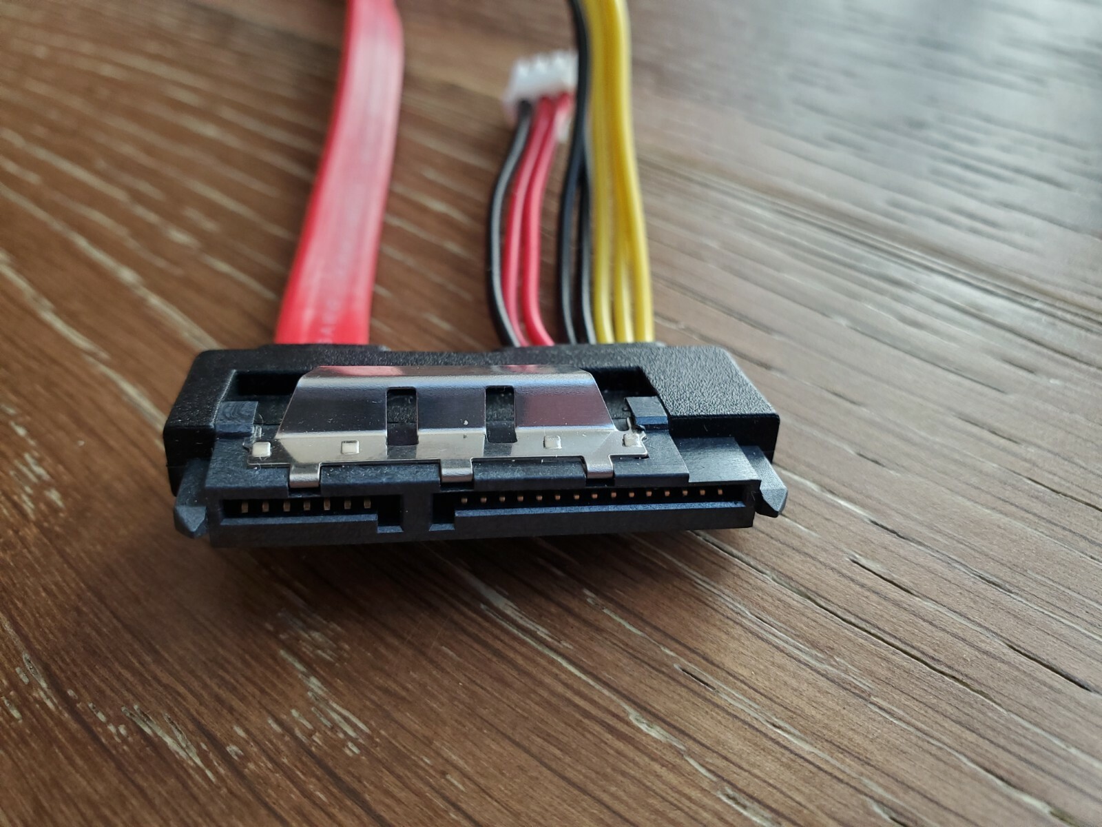 15+7 Pin Serial ATA Power Data to 3+5 Molex Power SATA HDD Hard Drive Data Cable