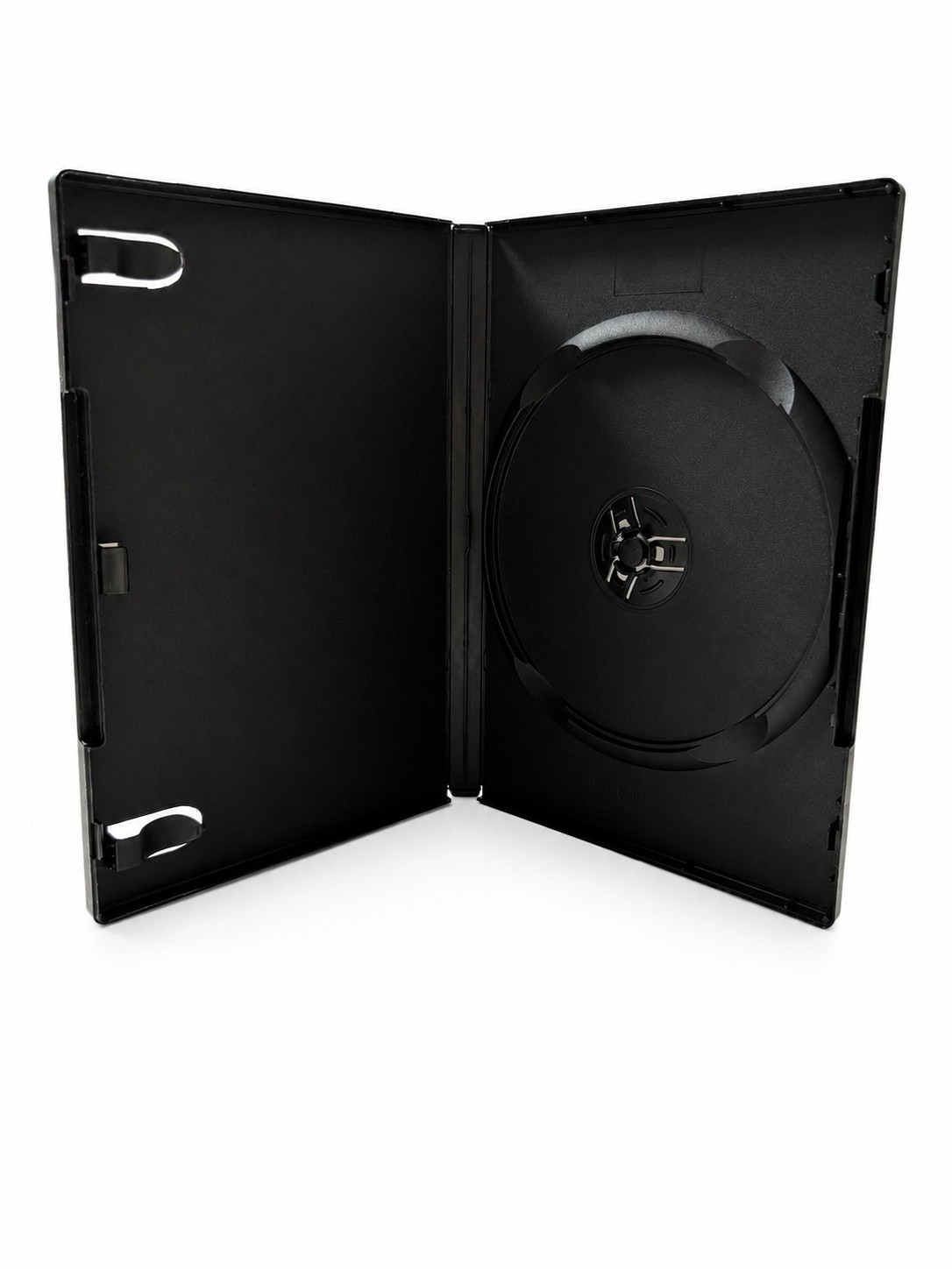 14mm Standard DVD Case Black Single 1 Disc Replacement with Clear Sleeve LOT