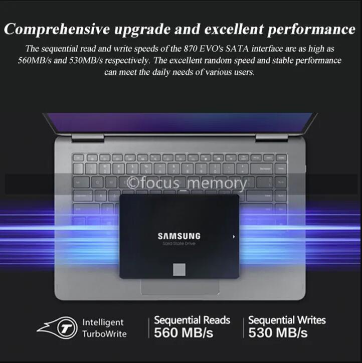 SAMSUNG 870 EVO 2.5 inch SSD 250G 500GB 1TB 2TB SATA 3 Solid State Drive lot New