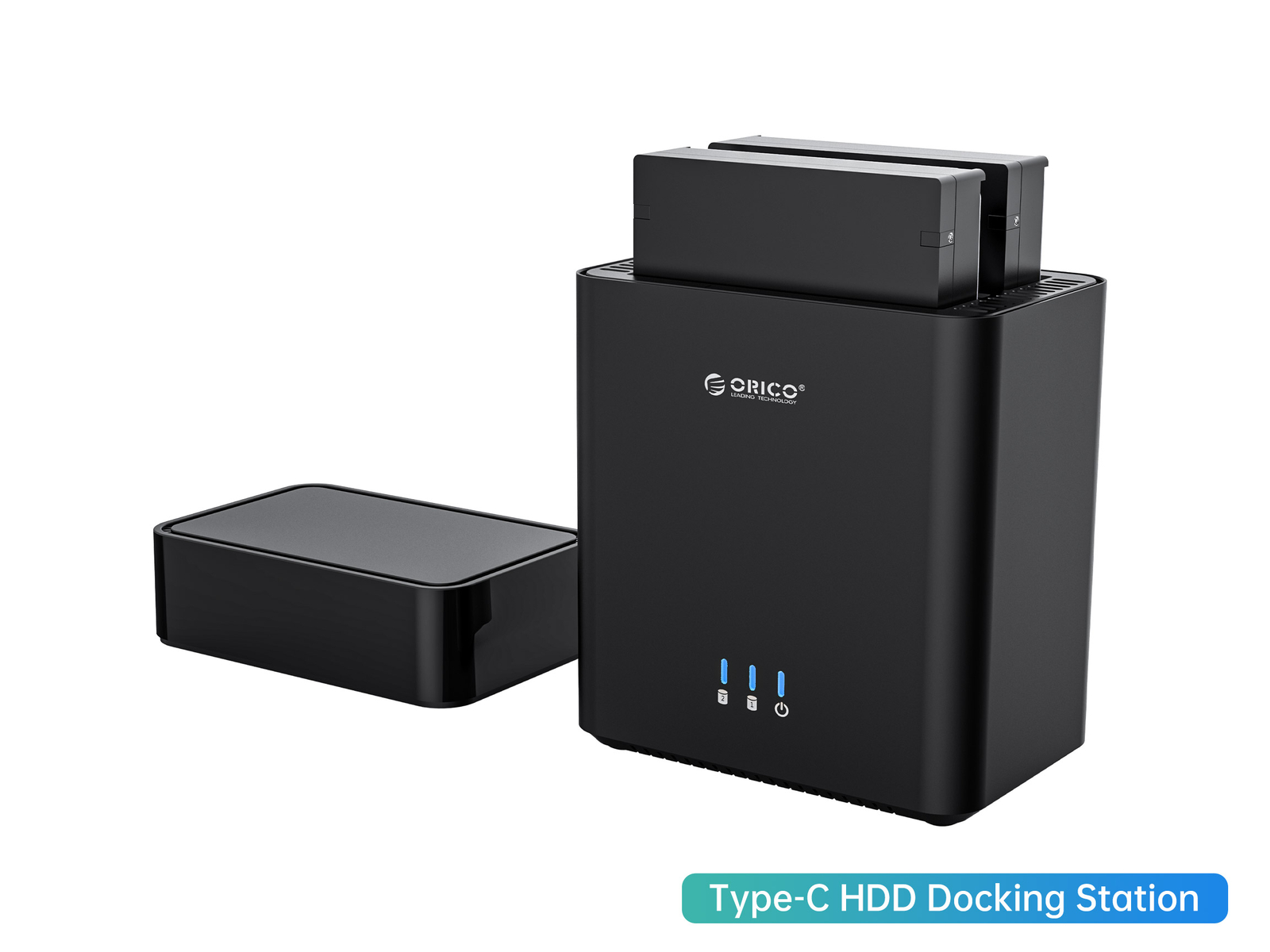 ORICO 2/5Bay Hard Drive Enclosure USB3.0/Type-C to SATA for 3.5” HDD SSD w/ Fan