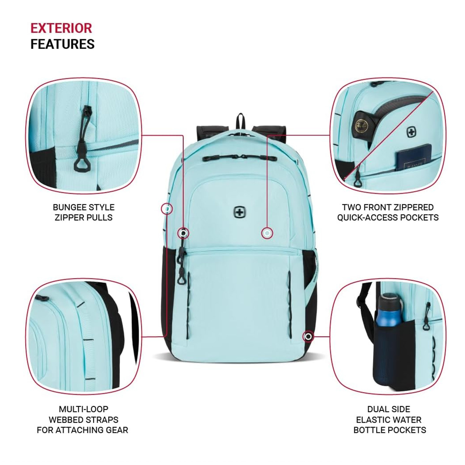 SwissGear Versa Laptop Backpack  Clear Sky