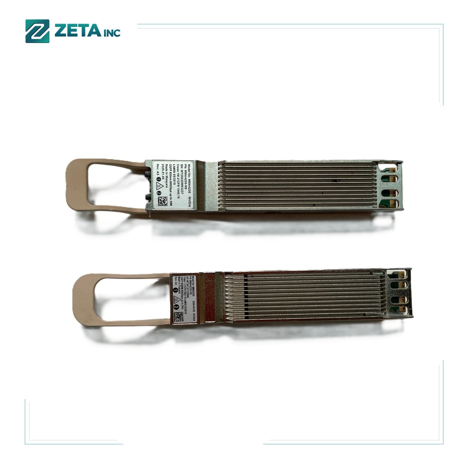 MMA4Z00-NS NVIDIA 800Gb/s Twin-port OSFP, 2x400Gb/s Multimode SR8 50m