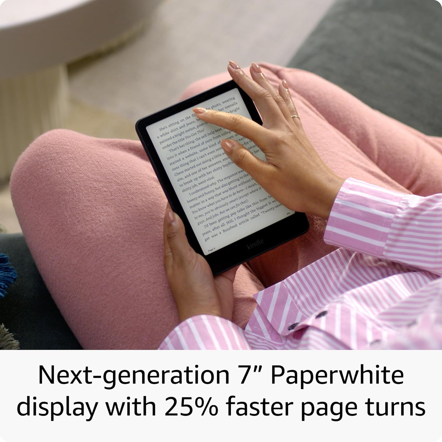 All-new Amazon Kindle Paperwhite Signature Edition (32 GB) – Metallic Black