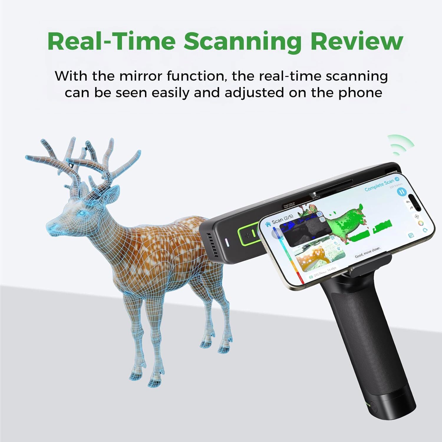 Creality 3D Scanner Otter Lite + Lite Bridge 0.05mm 30FPS 24-Bit Full-Color Scan