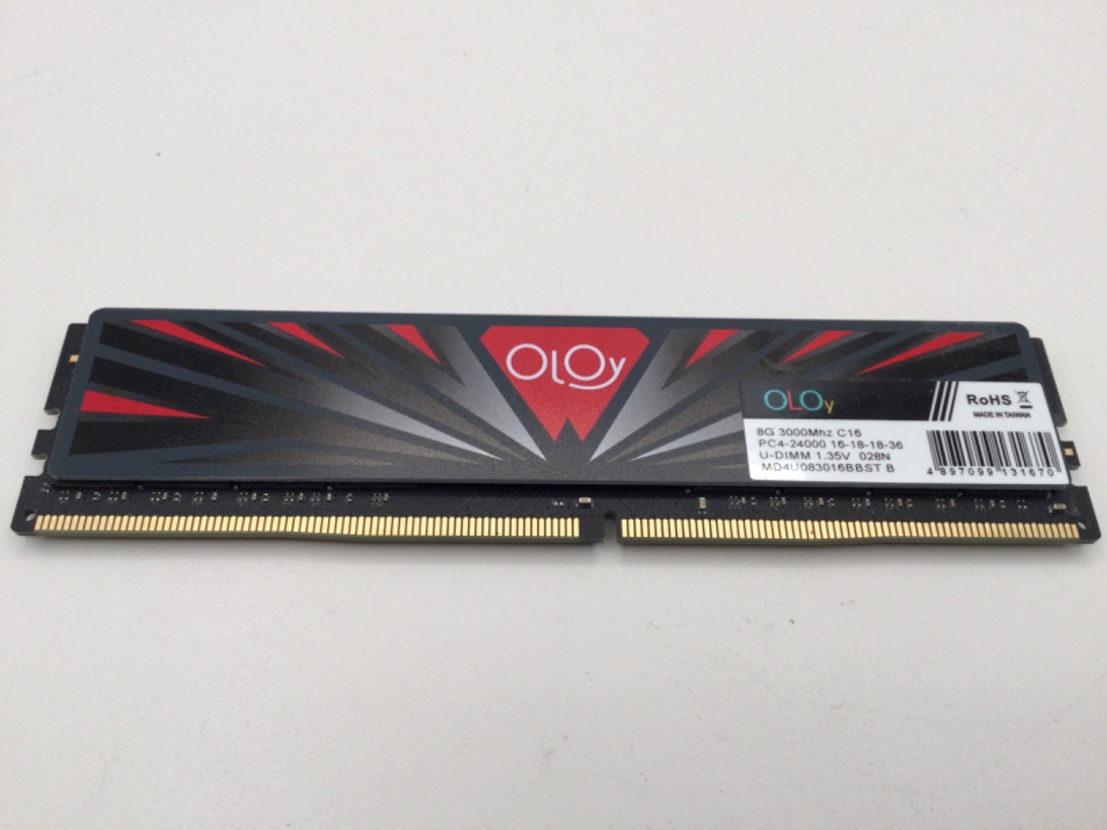 OLOy 16GB (2x8GB) DDR4 3000MHz U-DIMM Memory PC4-24000 MD4U083016BBST C16