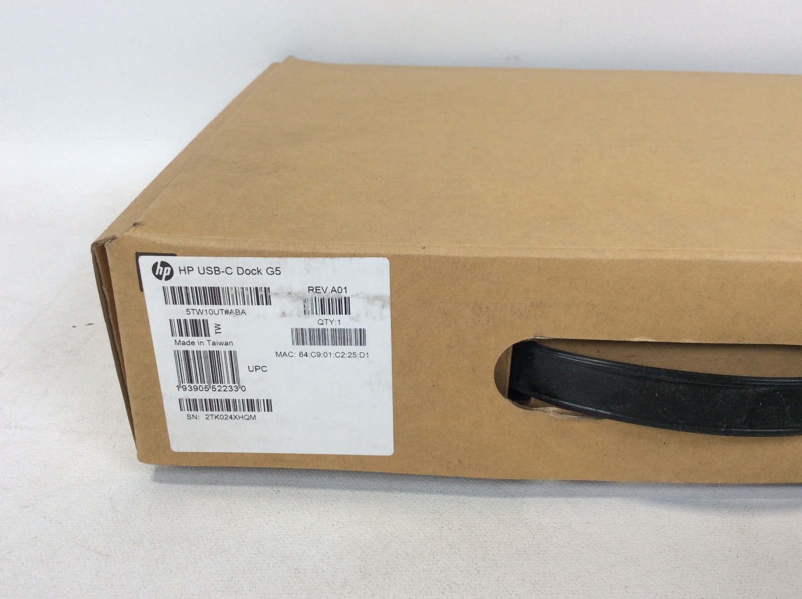 HP USB-C Dock G5 Universal Docking Station 5TW10UT#ABA w/ AC Adapter