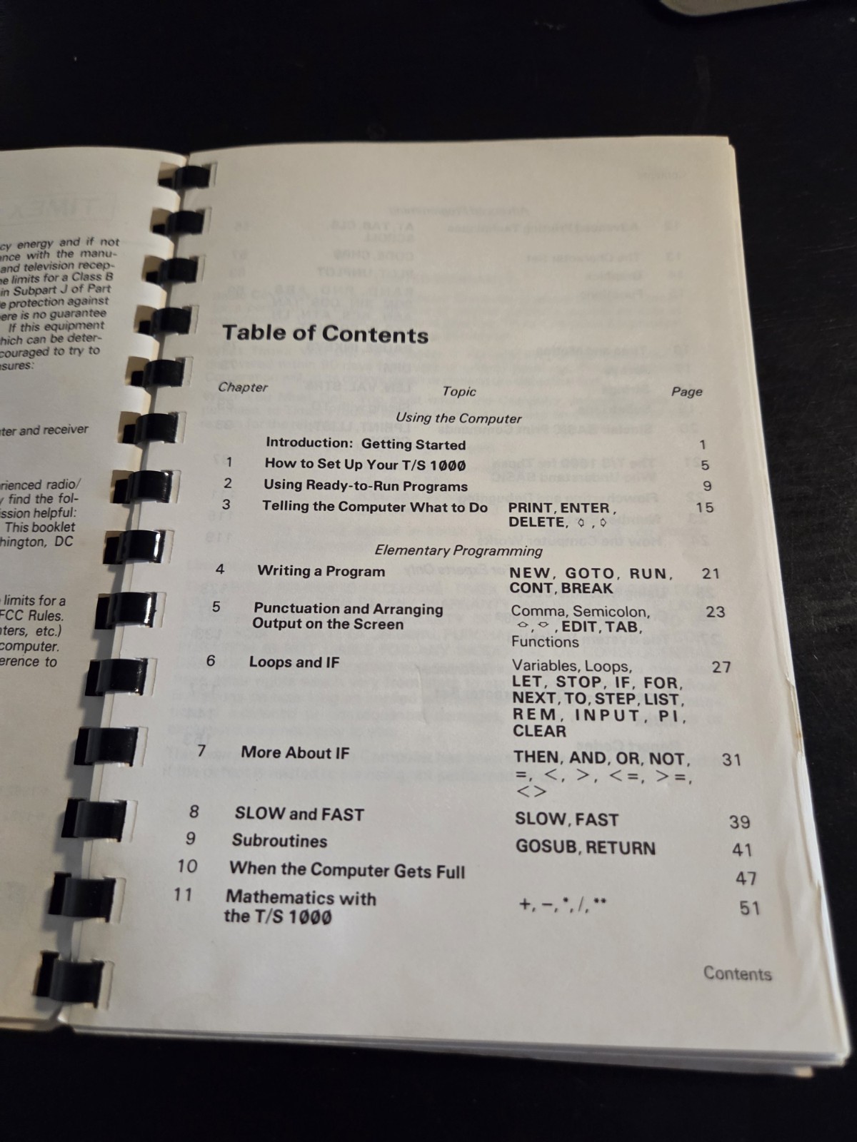 Timex Sinclair 1000 Original User Manual Instruction Book for the Computer 1982